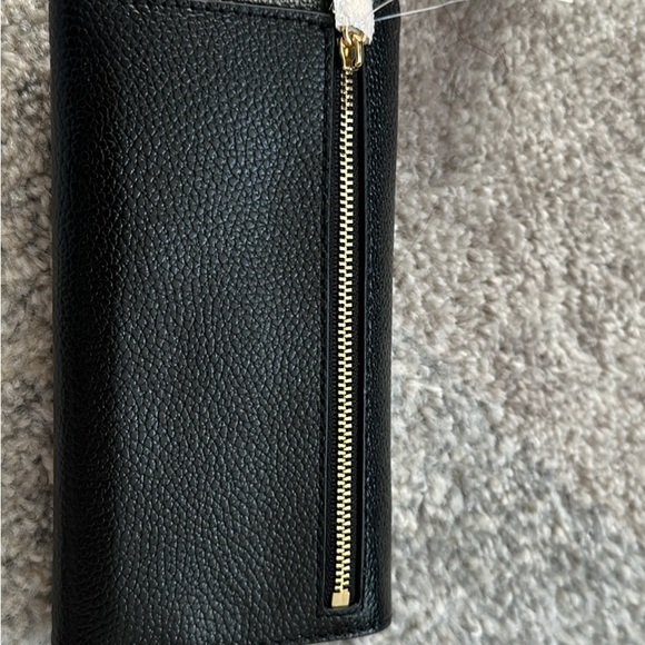 Michael Kors Black Jet Set Charm Large Trifold Wallet - Picture 3 of 4